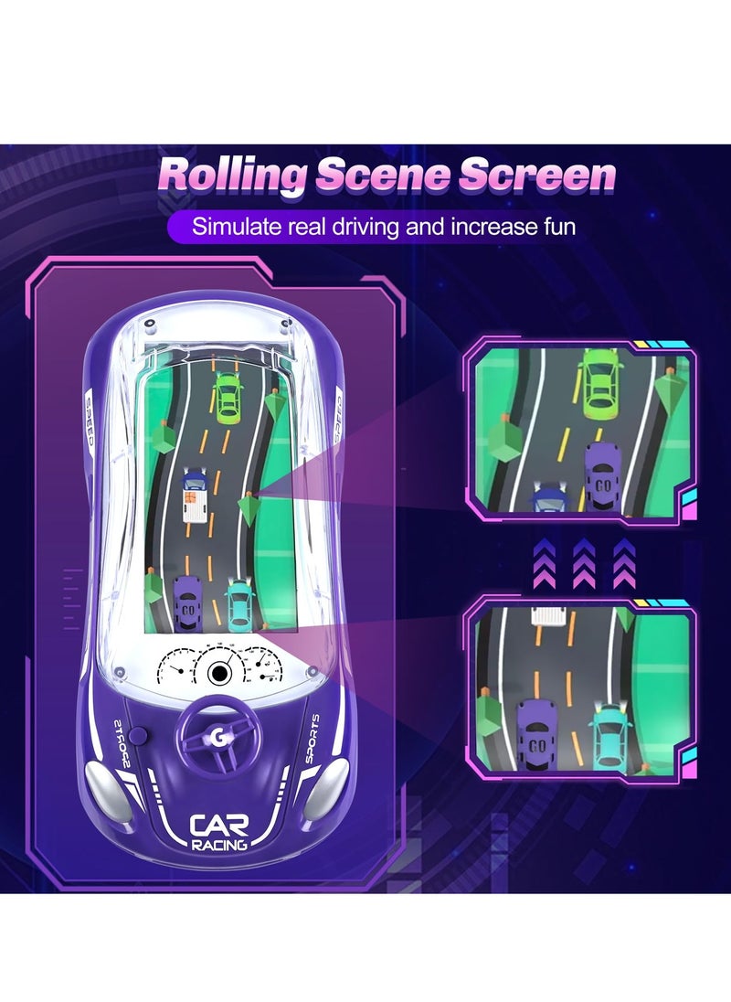 SYOSI - Handheld Car Racing Game for Kids, Simulation Racing Car Game Machine, Console Brain Game Thinking Training Large Screen, Exercise Hand-Eye Coordination for Children - Image 1