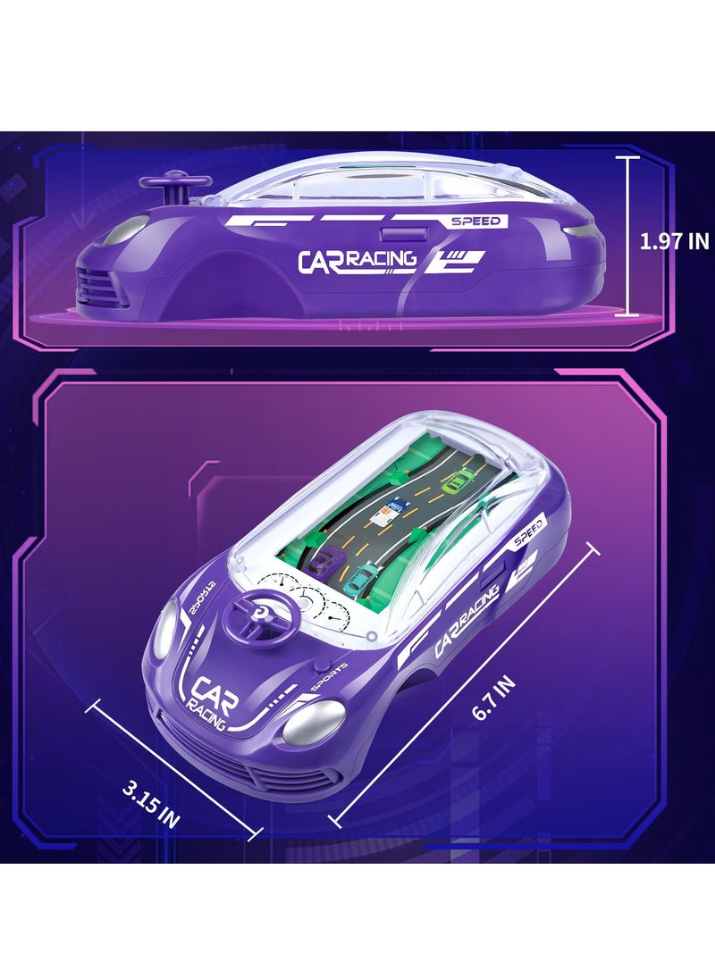SYOSI - Handheld Car Racing Game for Kids, Simulation Racing Car Game Machine, Console Brain Game Thinking Training Large Screen, Exercise Hand-Eye Coordination for Children - Image 1