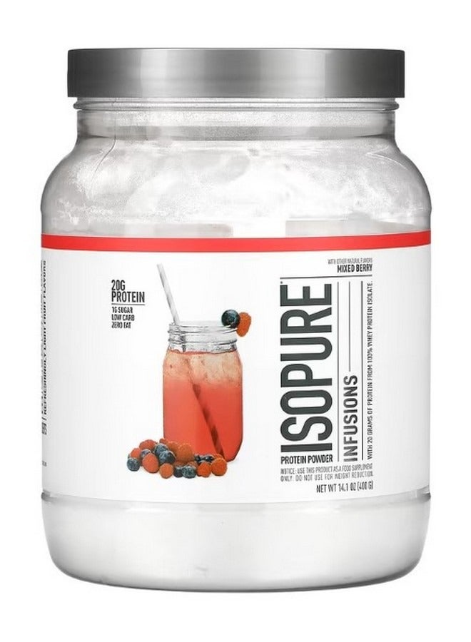 آيزوبيور Infusions Protein Powder Mixed Berry 14.1 oz 400 g - Image 1