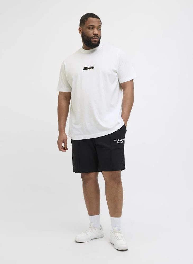 JACK & JONES Plus Size Logo Crew Neck T-Shirt