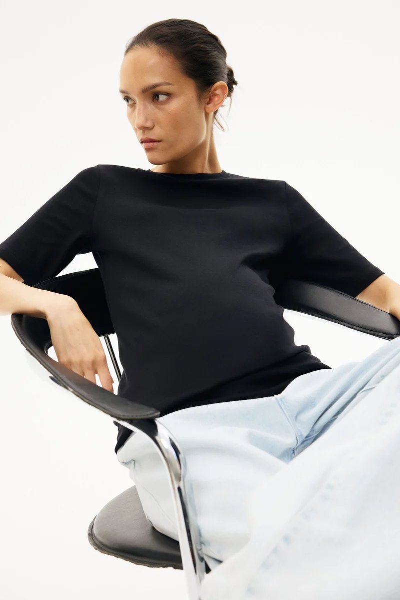 H&M MAMA 2-pack ribbed T-shirts