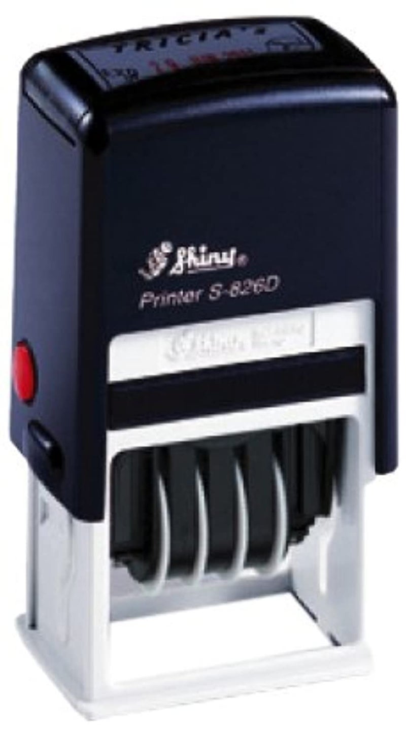 Shiny Self - Inking Date Stamp with Text PAID S-401 - Image 1