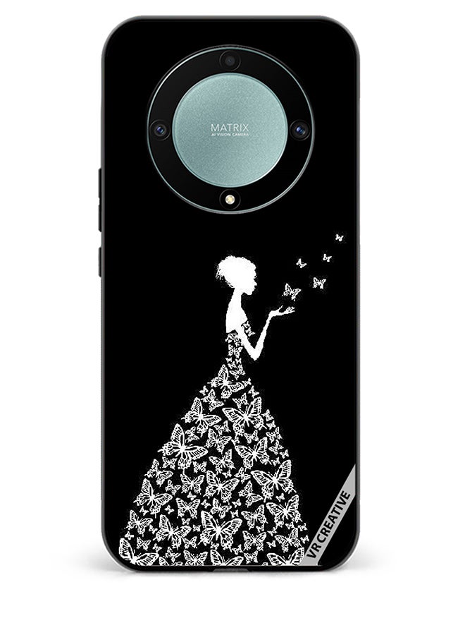 VR CREATIVE Protective Case Cover For Honor X9b Girl In Butterfly Dress Design Multicolour  - Image 1