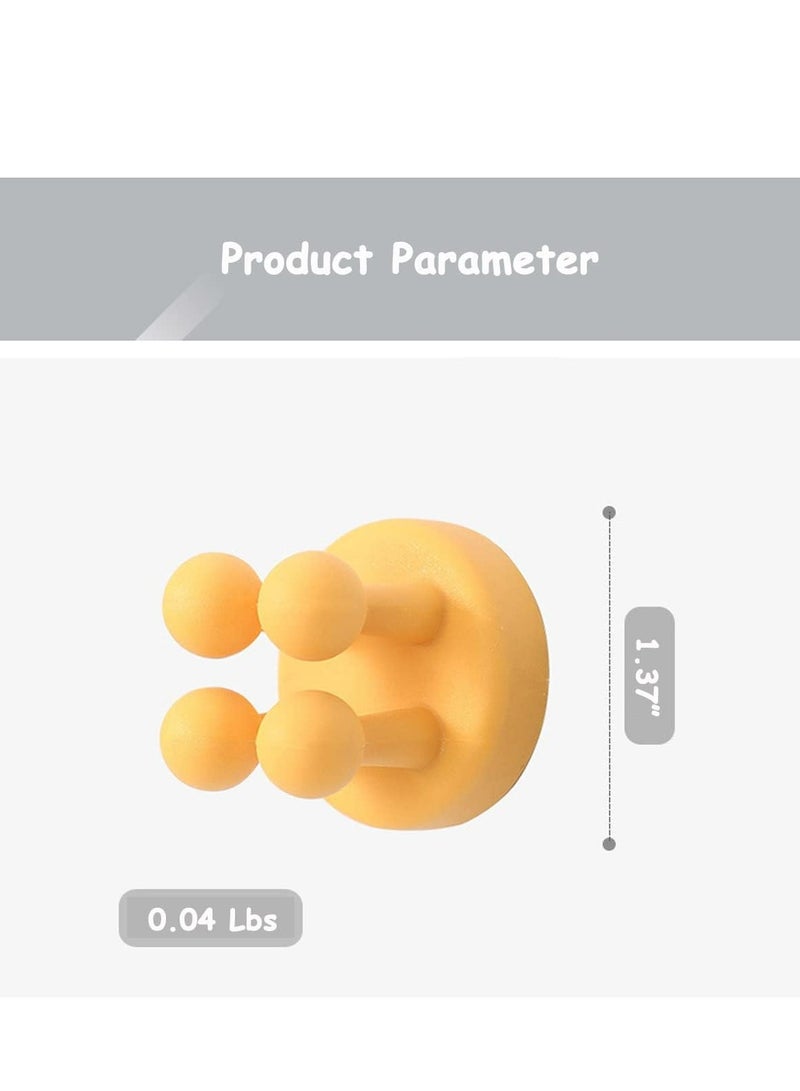 Loquat 6 Pcs Wall Mounted Toothbrush Holder Multi Function Toothbrush Hook for Hanging Bathroom Kitchen(Mixed) - Image 4