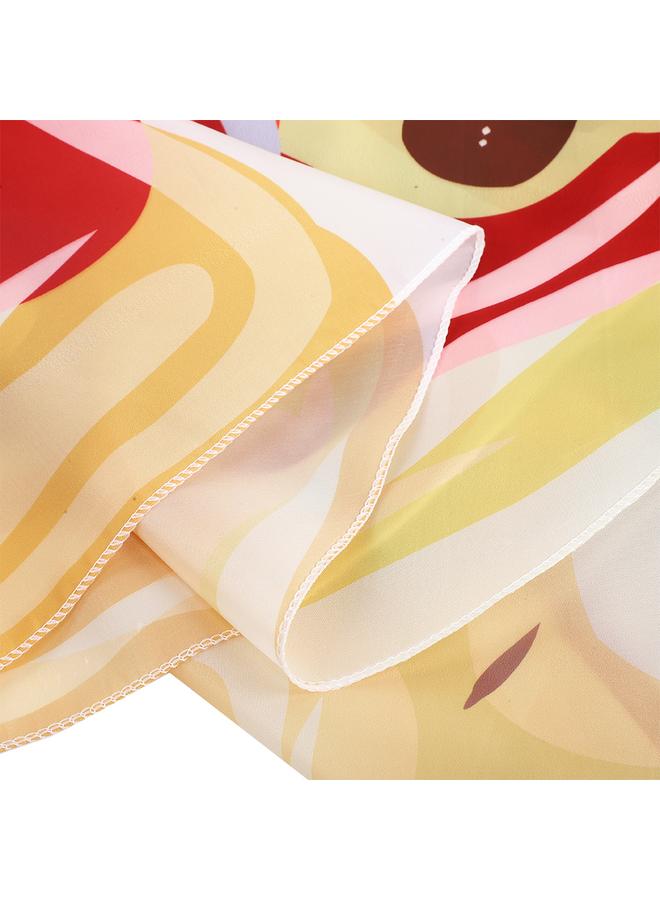 Cute Pizza Pattern Round Beach Throw Towel Blanket Yoga Mat Wall Decoration Carpet