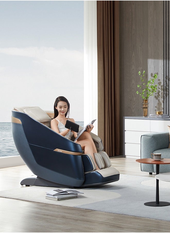 Jimny Massage Chair, Magnetic Massage Mechanism, 22 Auto Programs, Heat Theraphy, Zero Gravity, Intelligent Voice and Bluetooth - Massage Chair with 10 Years Warranty - Blue - pzsku/Z8E598152E511D5E162B0Z/45/_/1738651071/83f989e5-9839-42a2-ba74-0c6582c9d2a7