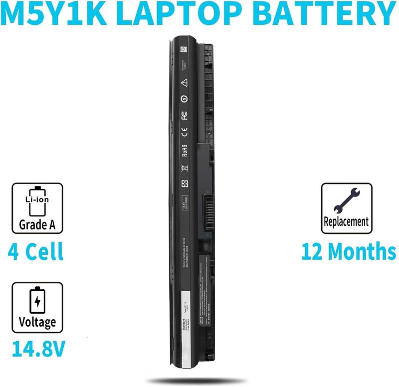 Wefly M5Y1K Laptop Battery for Dell Inspiron 14 15 3451 3452 3458 3551 3552 3558 3462 3465 3467 3565 3567 5451 5452 5455 5458 5459 5551 5552 5555 5558 5559 5755 5758 Latitude 3460 3560 3470 3570 - Image 5