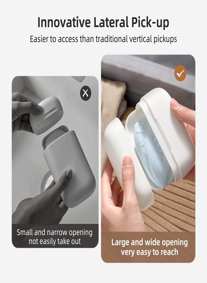 MOPMS Travel Soap Case Leak-Proof Soap Container Holder Travel Bar Soap Dish Portable Box with Draining Layer for Traveling, Shower, Gym and Camping, White - Image 5