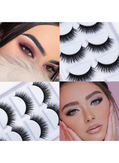 Lashes 5D Faux Mink Lashes 100% Handmade Luxurious Fake Eyelashes Lightweight Fluffy False Eyelashes 5 Pairs Pack (Pretty) - pzsku/Z8E59A511464C59331FCDZ/45/_/1694504204/0a608360-3705-420f-882a-ffdee4dd652a