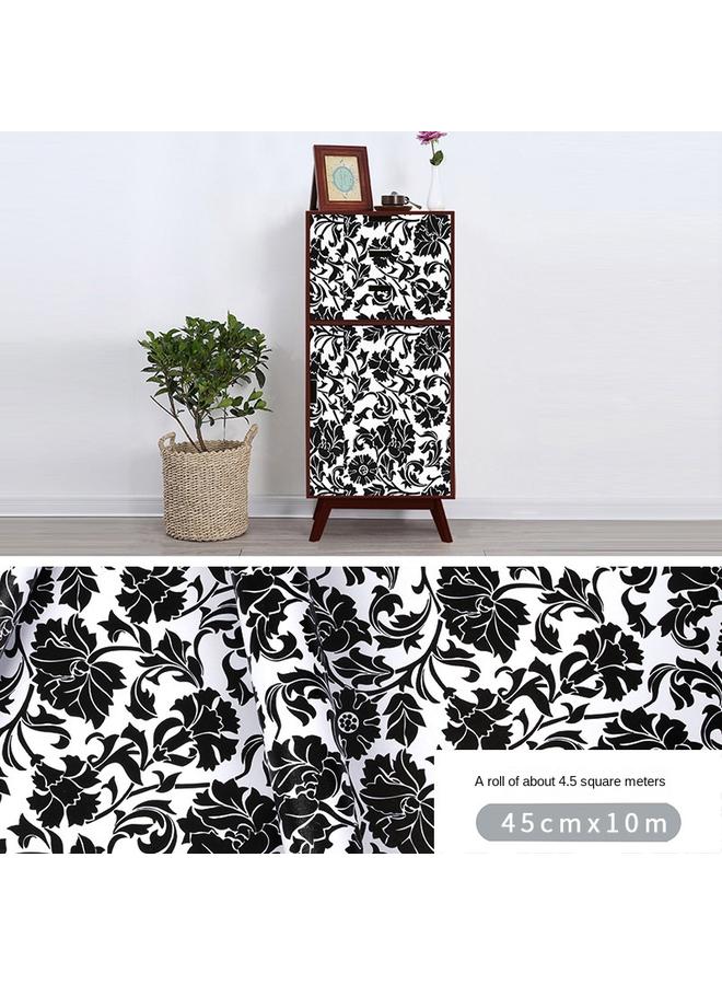 Bluejw Bedroom Wallpaper Self-adhesive Living Room Dormitory Stickers Background Leaves Wallpaper Self-adhesive Rental Room Renovation Wall - Image 2