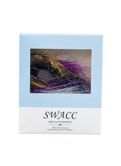 SWACC SWACC 22 Pcs Colored Party Highlights Clip on in Hair Extensions Multi-Colors Hair Streak Synthetic Hairpieces (11 Colors 22 Pcs in Set -Sparkling & Shiny Hair Tinsel Strands)  - Image 3