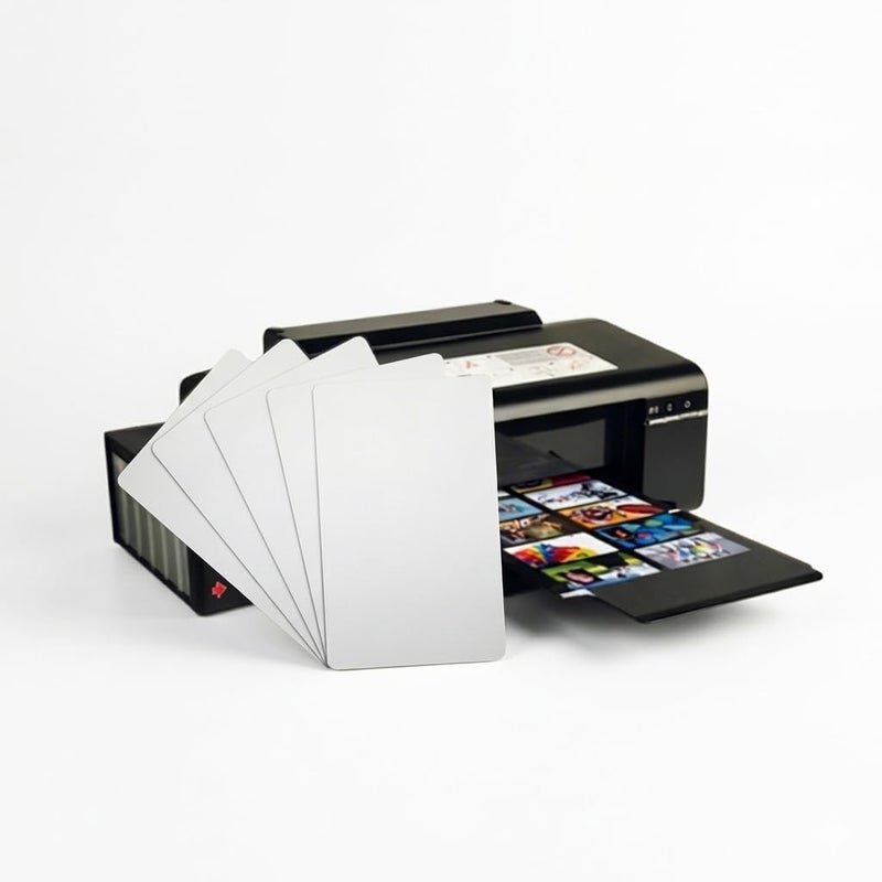 250 pcs Inkjet coated PVC id Blank Card - عدد250 كارت بى فى سى ابيض للطباعة على ماكينات انكجيت - Image 1