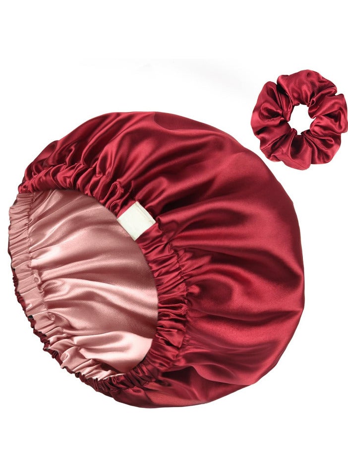 Totti Totti Satin Hair Bonnet For Sleeping, Natural Curly - Image 1