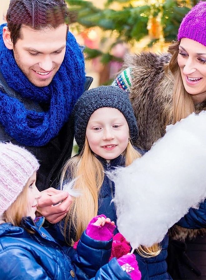 KENSHUO Cotton Candy Machine,Portable Cotton Candy Maker,DIY Marshmallow Machine With Large Splash-Proof Plate For Home Birthday Family Party Cinema - Image 4