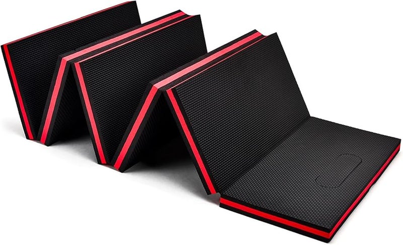 Red Portable Car Repair Creeper Mat for Easy Storage Transport in Various Maintenance Environments - Image 1