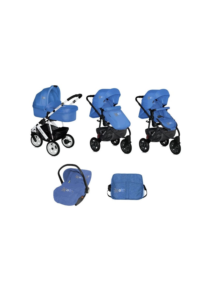 لوريلي عربة مونزا 3 2 في 1 عجلات هوائية زرقاء - Image 1