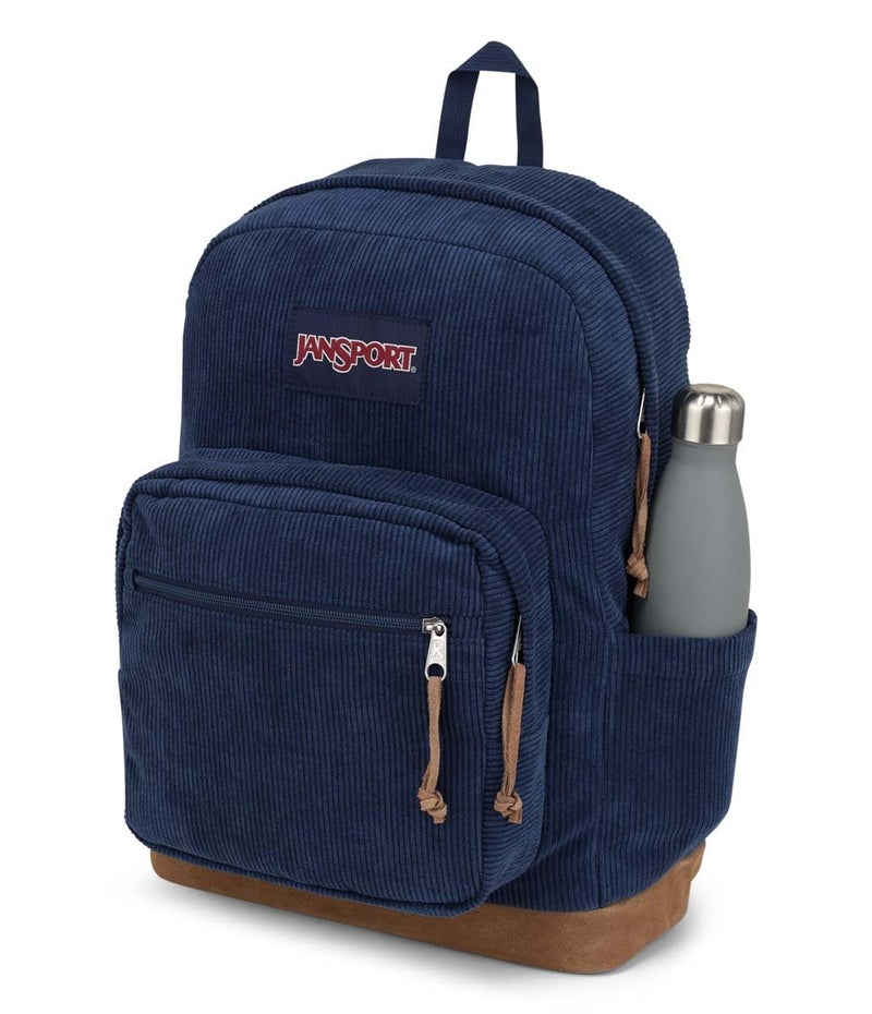 JANSPORT حقيبة ظهر جانسبورت رايت باك إكسبريشنز - حقيبة سفر أو عمل أو لابتوب - مخمل بحري - Image 3