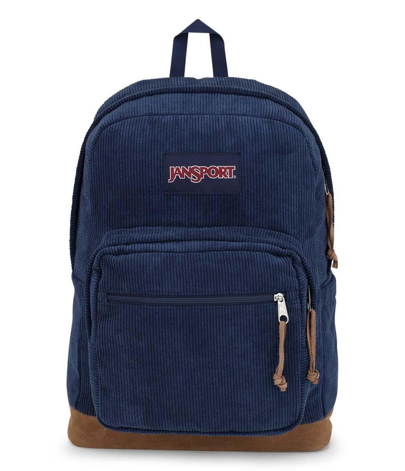 JANSPORT حقيبة ظهر جانسبورت رايت باك إكسبريشنز - حقيبة سفر أو عمل أو لابتوب - مخمل بحري - Image 1