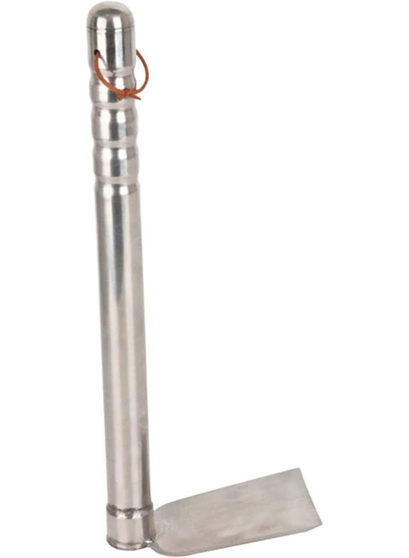 Garden Tool Stainless Steel Shovel Pipe Handle Silver Digging Planting Soil Turner - Image 1