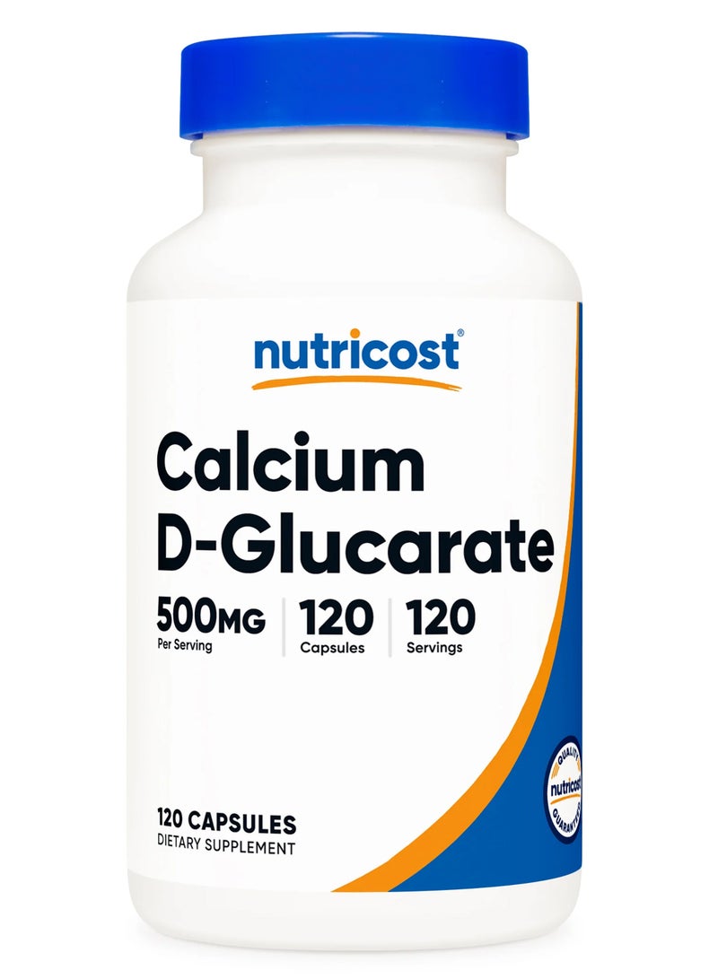 Nutricost Calcium D-Glucarate, 500 mg, 120 Capsules - Image 1