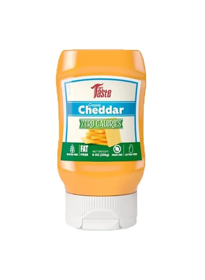 Mrs Taste Creamy Cheddar Sauce 235g | Low-Calorie, Guilt-Free Cheddar Flavor - Image 1