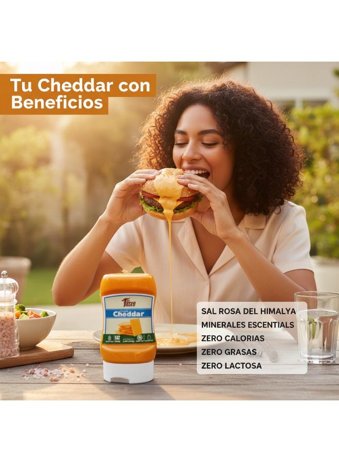 Mrs Taste Creamy Cheddar Sauce 235g | Low-Calorie, Guilt-Free Cheddar Flavor - Image 2