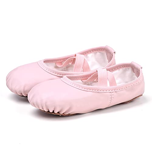 Stelle Ballet Shoes for Girls Toddler Ballet Slippers Soft Leather Boys Dance Shoes for Toddler/Little Kid/Big Kid (Pink, 11ML) - Image 5