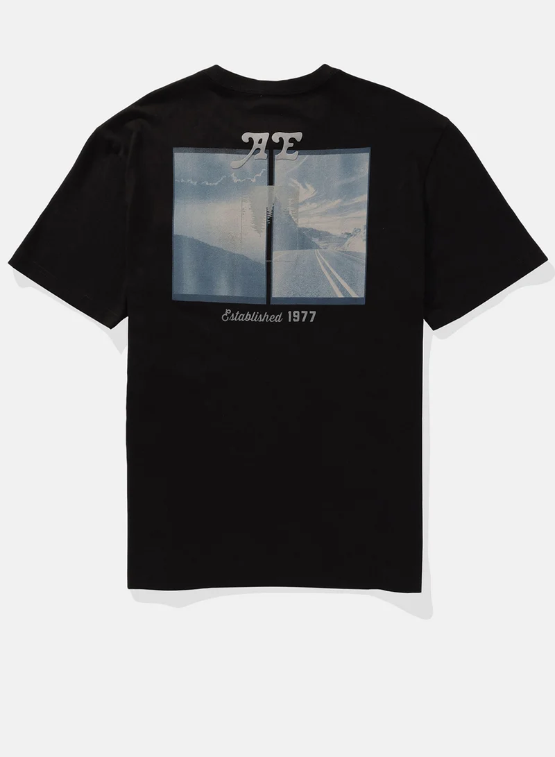 امريكان ايجل Logo Crew Neck T-Shirt