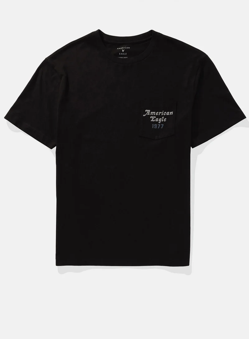امريكان ايجل Logo Crew Neck T-Shirt
