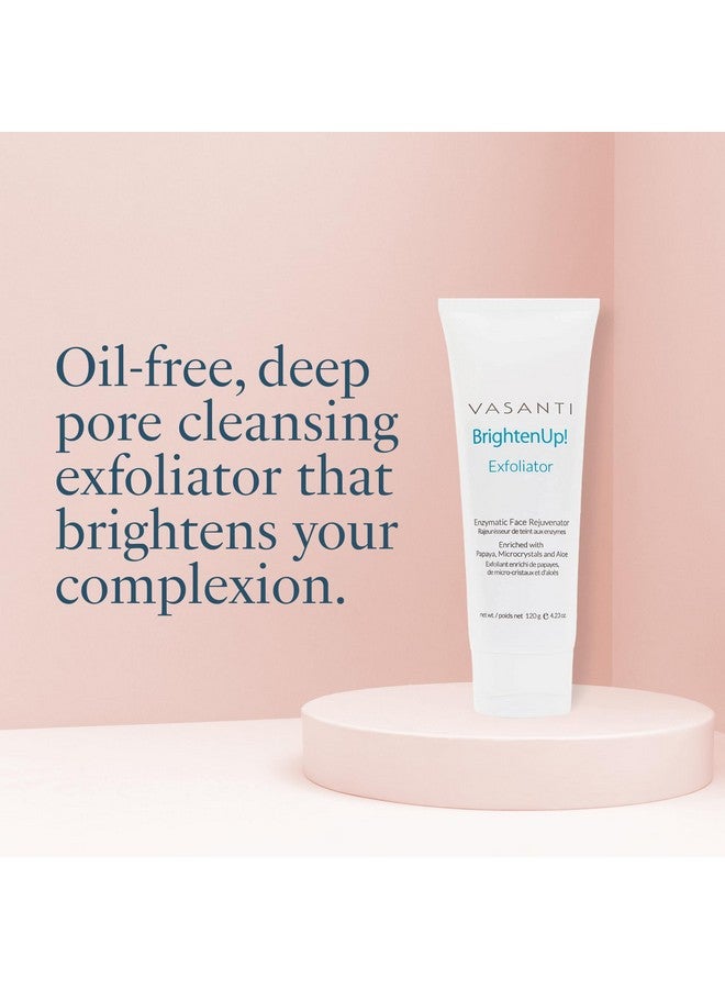 Vasanti Brighten Up! Enzymatic Face Rejuvenator (20G) Gentle Scrub Brightens Exfoliates Cleanses Skin Parabenfree Vegan Friendly Skincare - Image 2