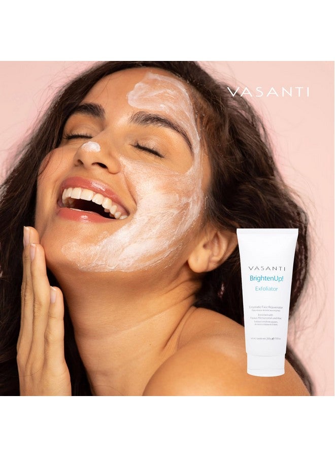 Vasanti Brighten Up! Enzymatic Face Rejuvenator (20G) Gentle Scrub Brightens Exfoliates Cleanses Skin Parabenfree Vegan Friendly Skincare - Image 3