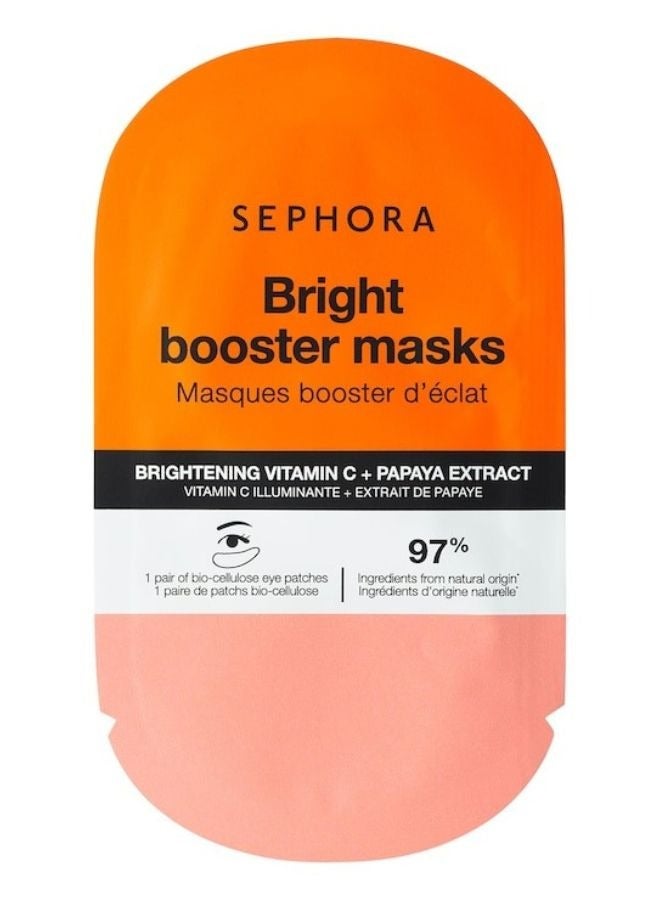 SEPHORA SEPHORA COLLECTION Booster Eye Mask – Brightening & Revitalizing Hydrogel Patches with Vitamin C & Papaya Extract for a Radiant, Energized Look (1 Pair)  - Image 1