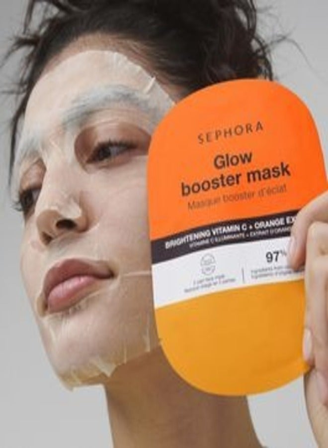 SEPHORA SEPHORA COLLECTION Booster Eye Mask – Brightening & Revitalizing Hydrogel Patches with Vitamin C & Papaya Extract for a Radiant, Energized Look (1 Pair)  - Image 2
