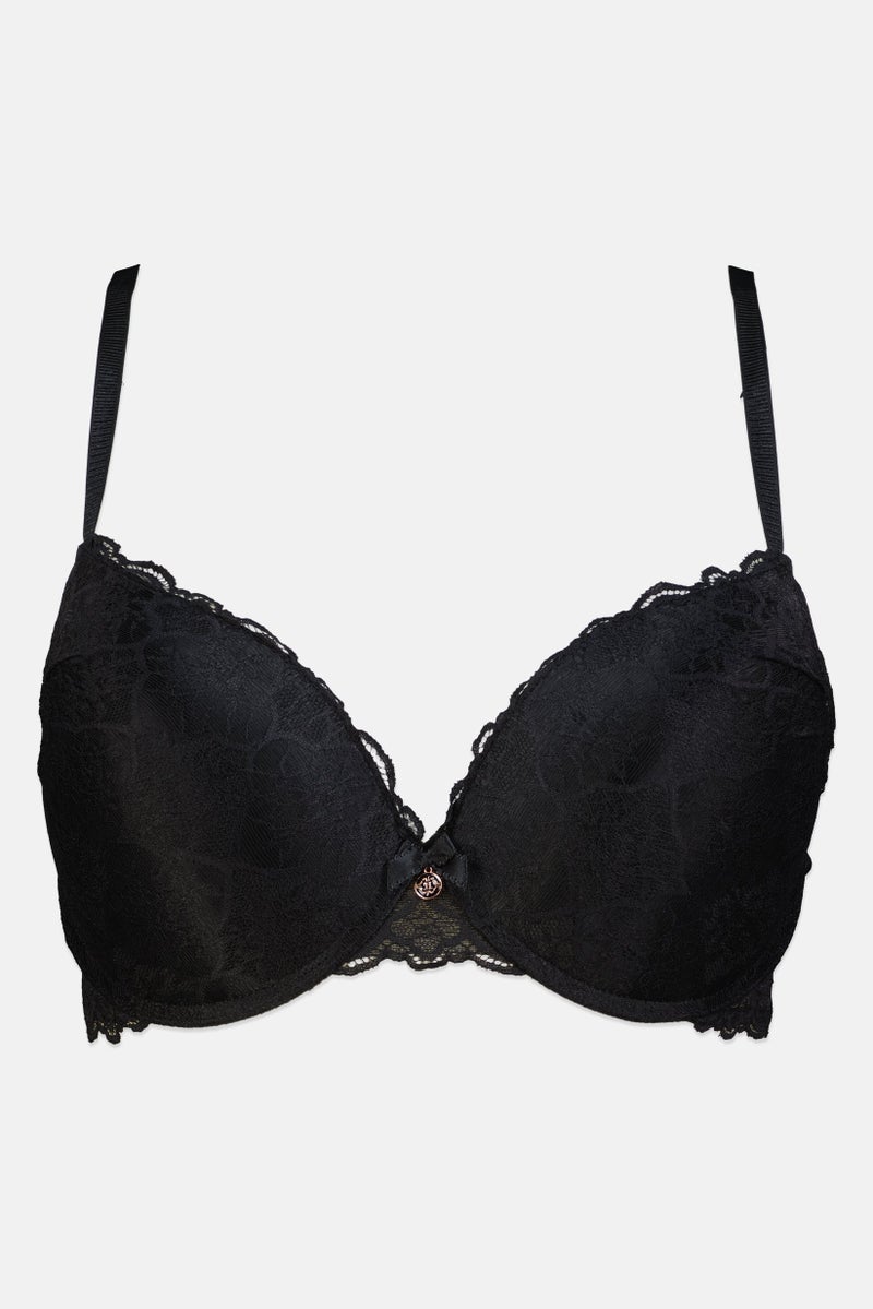 Nanette lepore Women 2 Pack Textured Padded Underwired Push Up Bra, Multicolor - Image 4