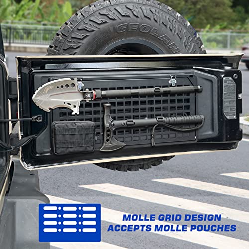 EOIS Tailgate Table Rear Foldable Cargo Shelf Aluminum Alloy Storage Shelf MOLLE Panel for Jeep Wrangler JK JKU JL JLU - Image 3