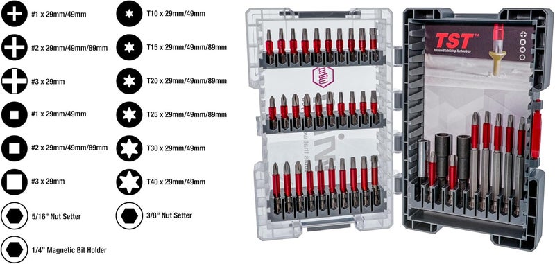 Wiha 76884 40 Piece MaxxTor Impact Bit Set - Image 2