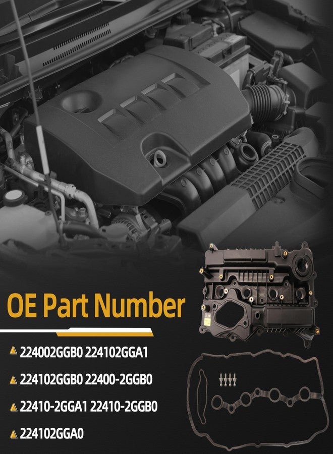 JAVOUKA 224002GGB0 224102GGA1 Engine Valve Cover Compatible with Hyundai Santa Fe 2019-2020 for Santa Sonata 2015-2019 for Tucson 2015-2018 for Kia Optima 2016-2020 for Sorento 2015-2020 2.0L & 2.4L - Image 3