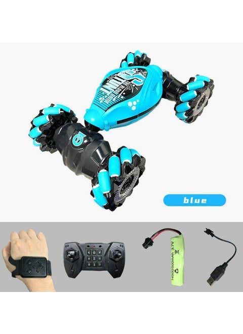 Revolutionary Blue Remote-Controlled Stunt Car.