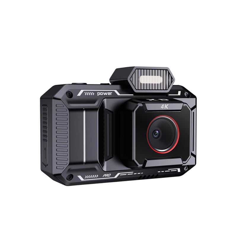 4K Digital Cameras for Photography with Storage Bag,Vintage 48MP Video Camera for Vlogging with Auto Zoom Timing Flash, 2500mAh Battery Point and Shoot Front and Rear Dual Camera - Image 1