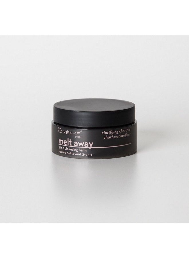 The Crème Shop Melt Away 3In1 Cleansing Balm Clarifying Charcoal Cleanser Korean Skincare Cleanser Removes Makeup And Moisturizes Skin Charcoal Face Cleanser 3.21 Oz  - Image 3