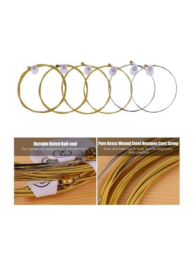 ZIKO 6-Piece Acoustic Guitar String DUS Silver Plated Ballad Guitar String 012 - Image 4