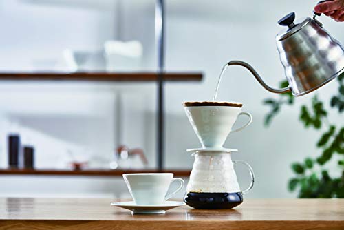 Hario V60 Ceramic Coffee Dripper, Size 02, White - Image 3