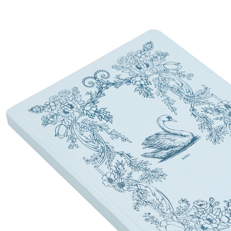 Pearhead Hardcover Journal Notebook 6x8 â€“ Blue Swan College-Ruled Writing Journal with 200 Lined Pages for Notes, Work & Journaling - Image 3