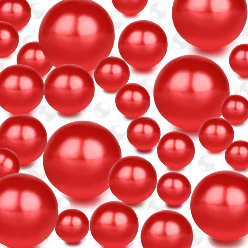 YUXIYAN 100Pieces Floating NO Hole Pearls Beads for Vases and 500 PCS Water BeadsFloating Beads for CenterpieceHome DecorParty Table WeddingMakeup Brush Beads