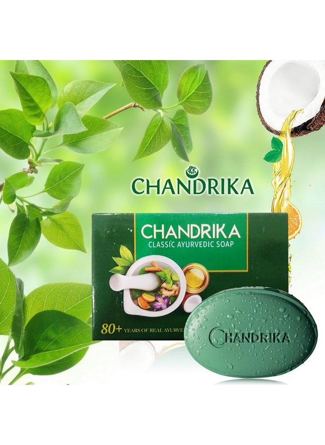Chandrika Soap Ayurvedic Herbal And Vegetable Oil Soap2.64 Ozcase Of 10  - Image 2