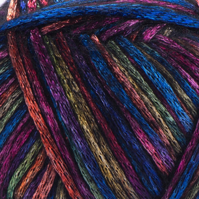 YarnArt 1 كرة من خيط يارن آرت ميلودي المتنوع خيط شينيت لامع بلمسة معدنية للخياطة والكروشيه 100 جرام 35 أونصة 230 متر 251 ياردة 70 بولياميد 21 أكريليك 9 صوف مزيج 901 - Image 2