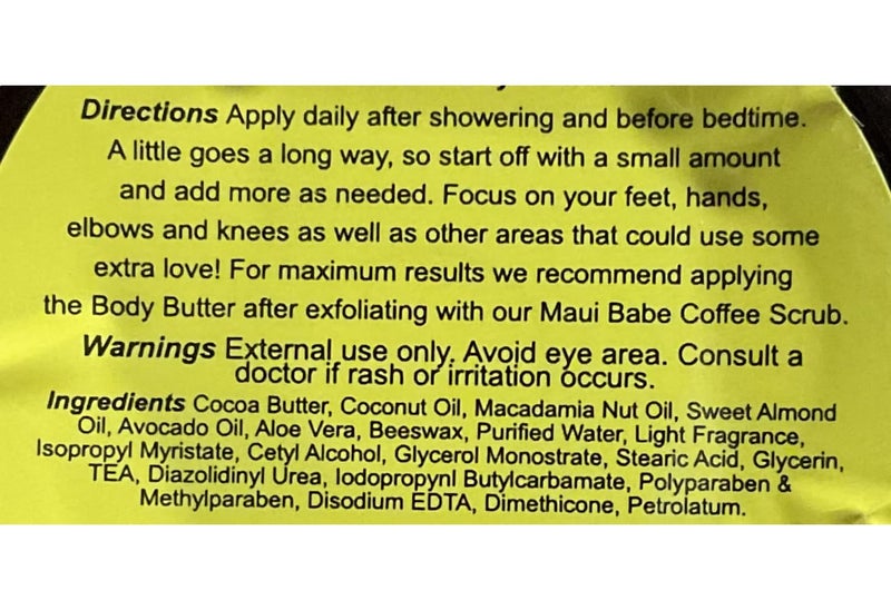 Maui Babe Body Butter 8 oz - Image 4
