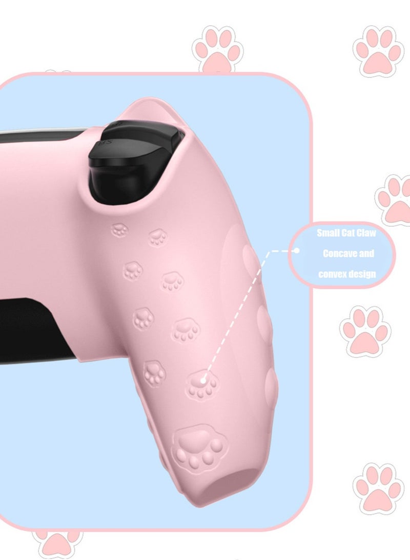 Sony 5 White Cat Paw PS5 Controller Skin Anti-Slip Silicone Skin Protective Cover Case for Playstation 5 DualSense Wireless Controller with Thumb Grip Caps（Cat Claw Shape）  - Image 5