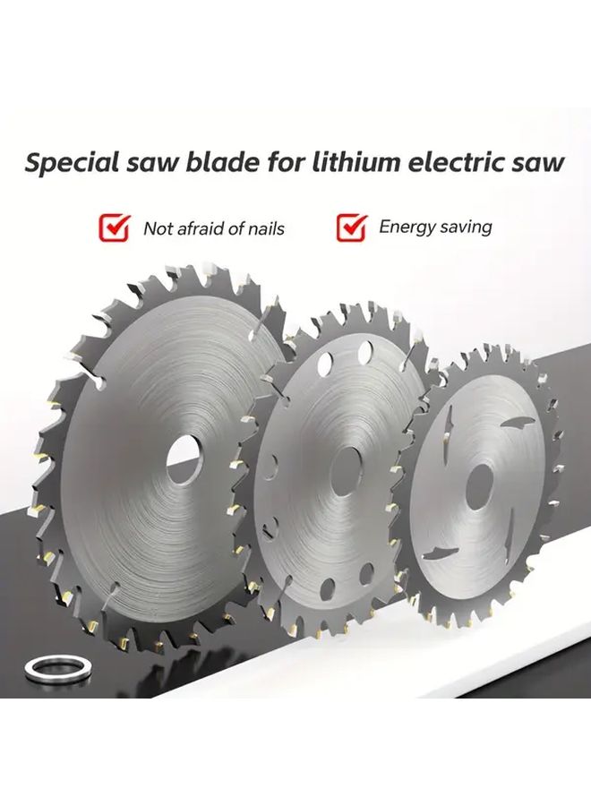2 Pack 6 Inch Lithium Chainsaw Blade Set Multi Functional Alloy Saw Blades - Image 4