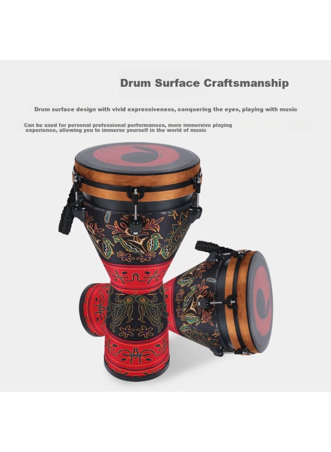 Mosen 12-inch Professional African Drum, Carbon Fiber Material Lijiang Hand Drum, Tunable And Stylish, Pursuit Of Love - Image 2